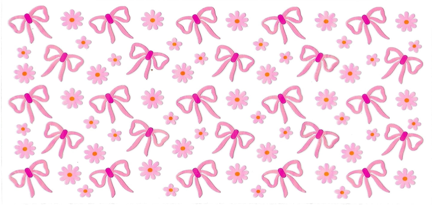 #4001- Small pink bows and flowers