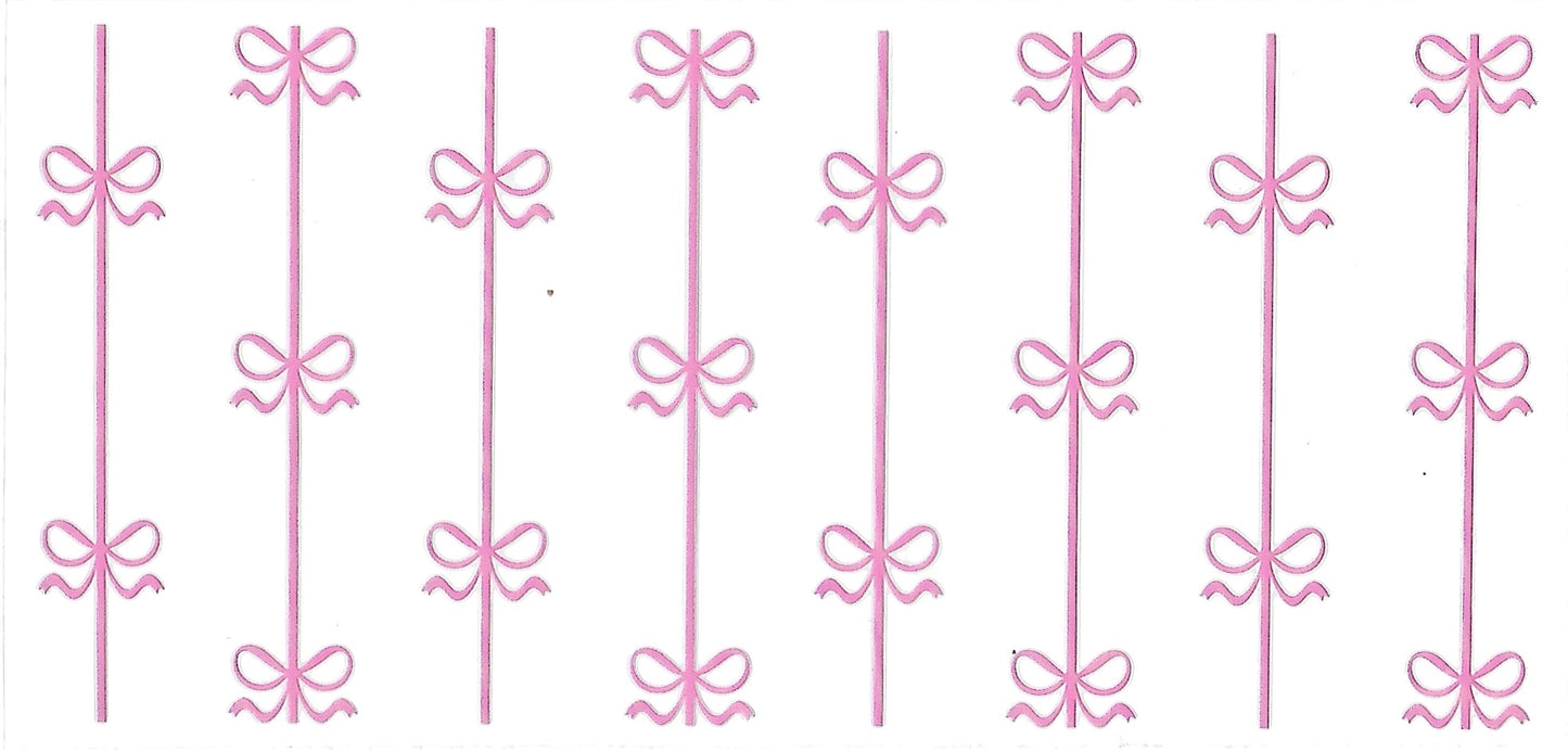 #4007- Pink bow wallpaper style