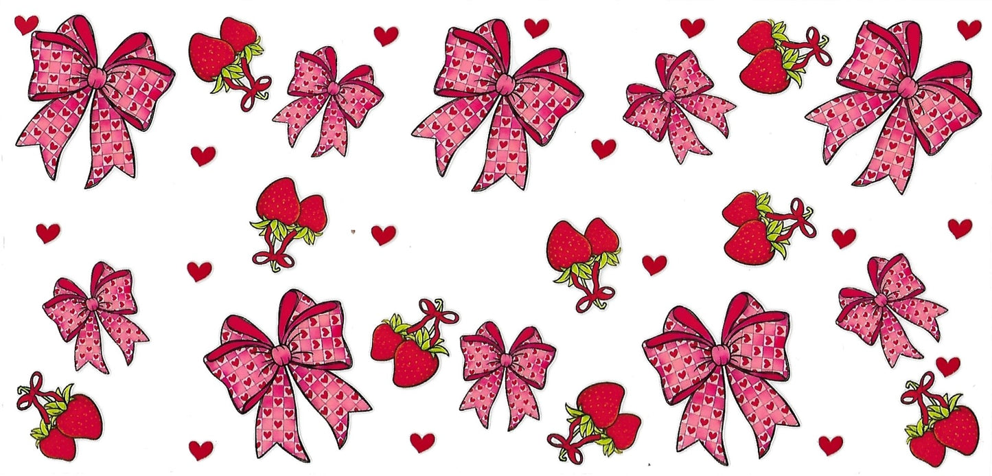 #4020- Red Bows and strawberries