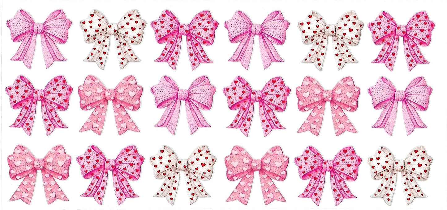 #4023- Pink heart bows