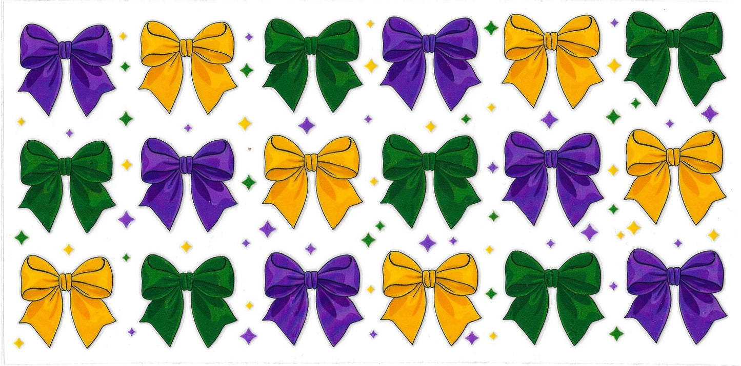 #4029- Mardi gras bows