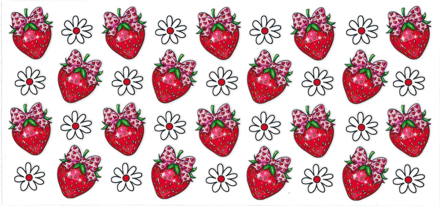 #2043- Strawberry with bows