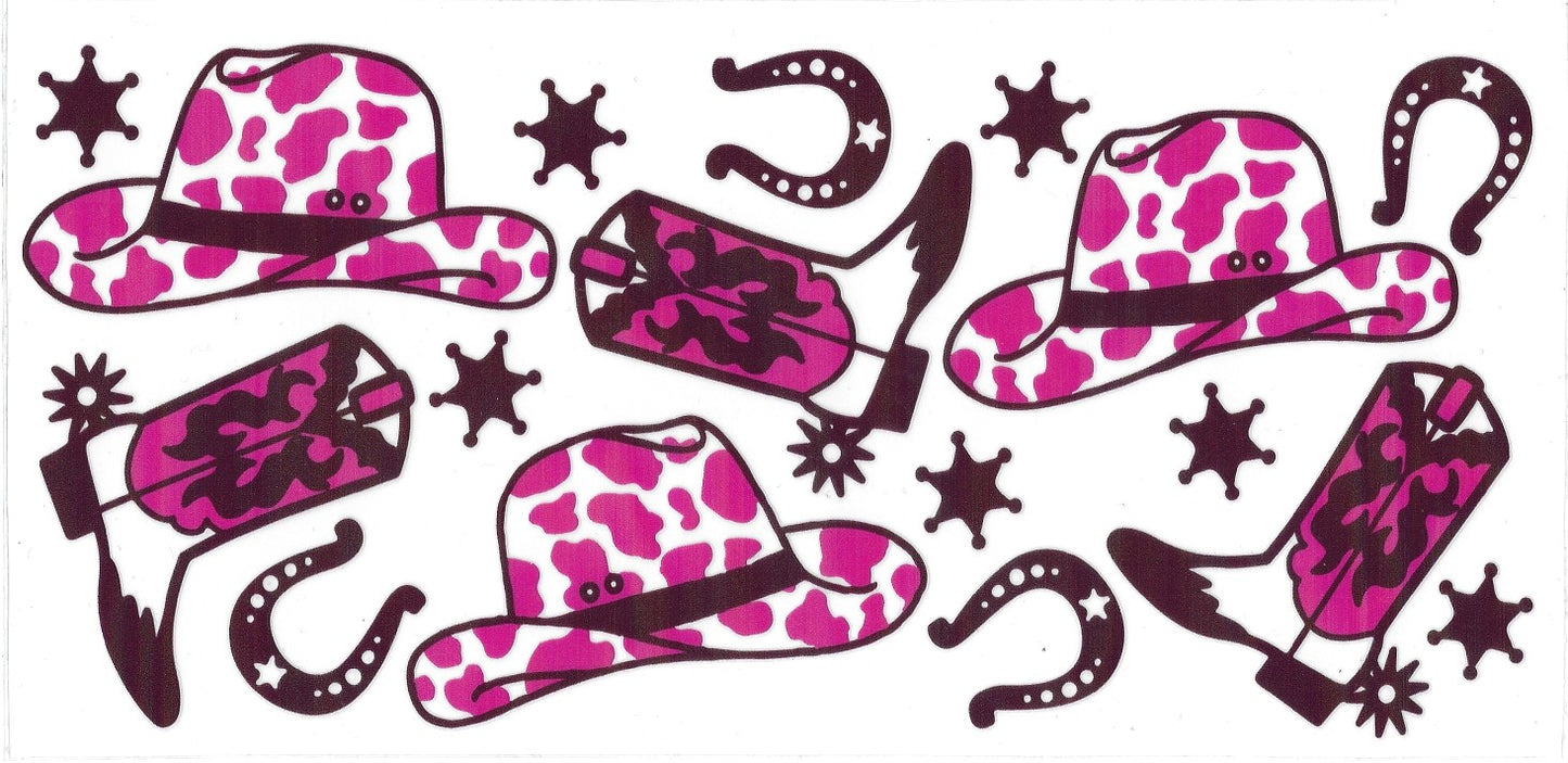 #7005- Western cow print (pink)