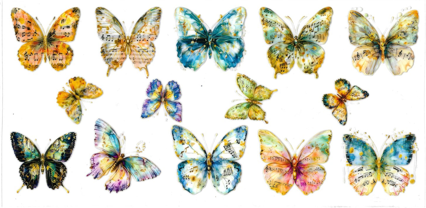 #300- Music Note Butterflies