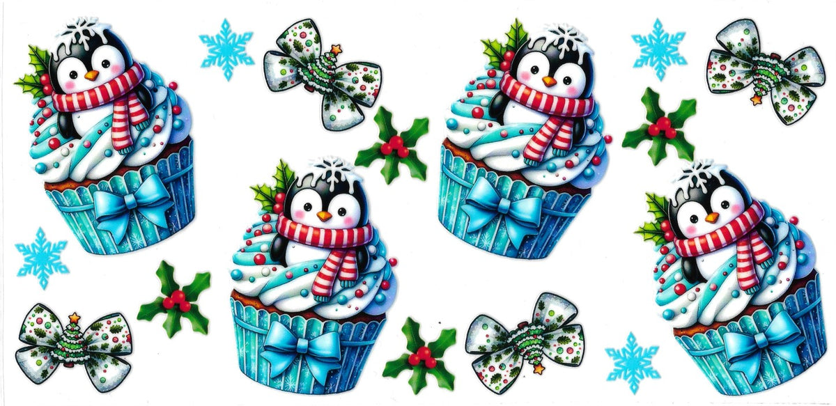 "Penguin cupcakes"-Cup wrap #212