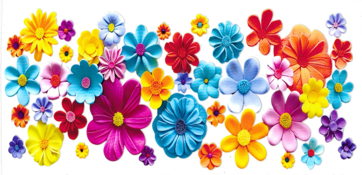 Colored Flowers Cup Wrap-#205