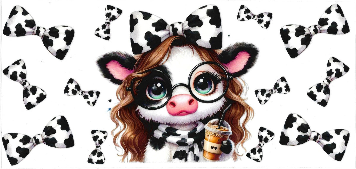 #404- Highland Cow (Black & white)