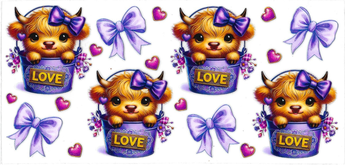 #453- "Bucket Belle" (purple)