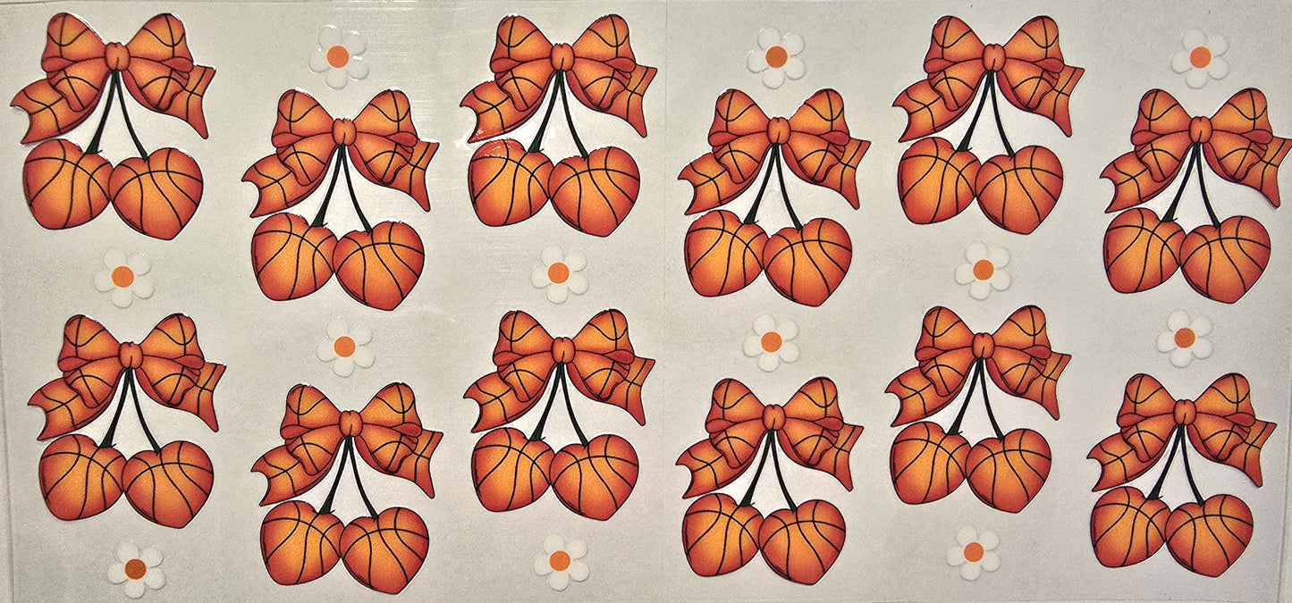 Basketball Bows/Hearts- #250