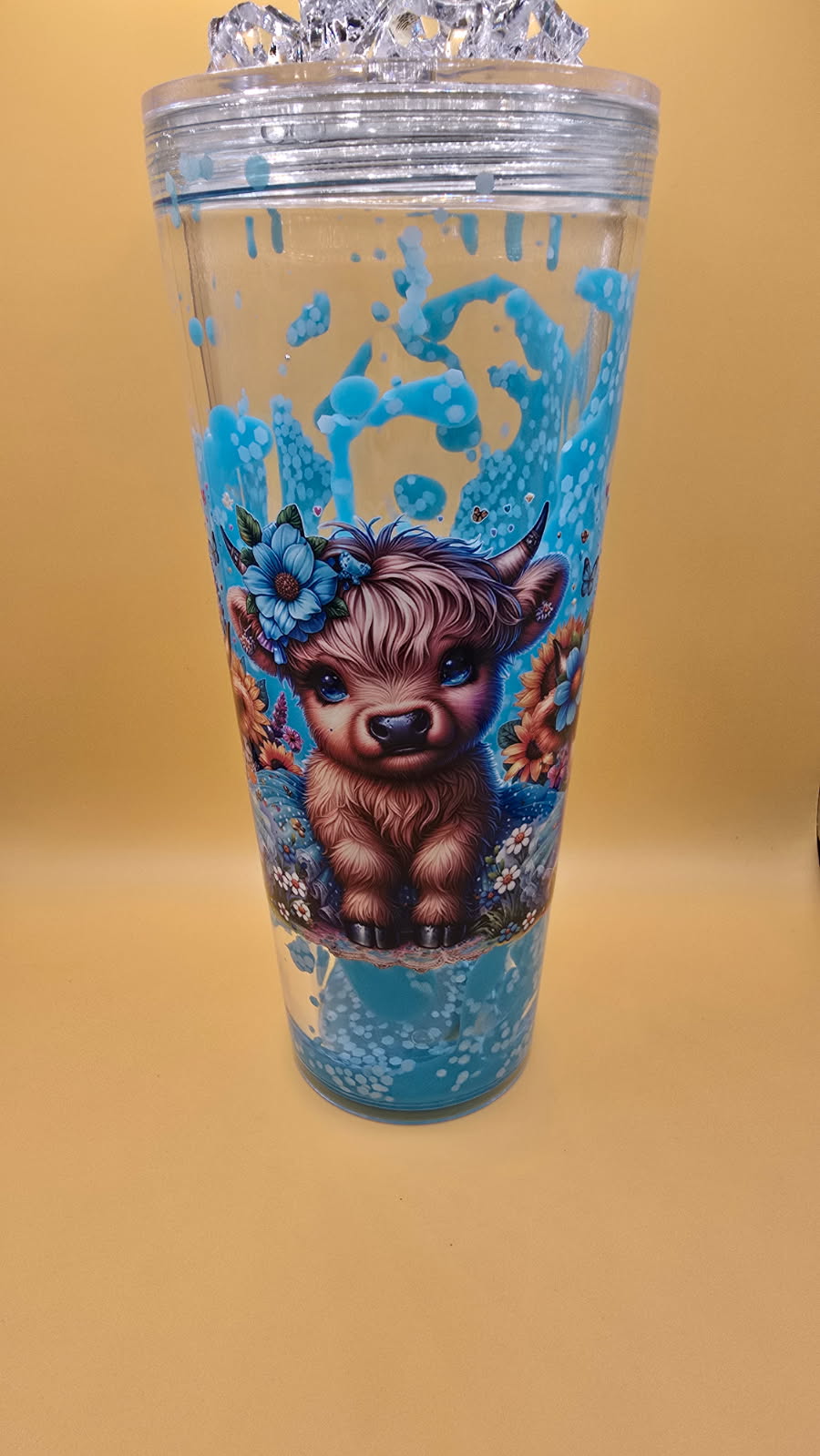 24oz Acrylic blue Lava Tumbler