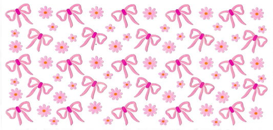 #4001- Small pink bows and flowers