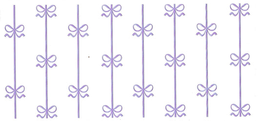 #4004- Purple wall paper bows
