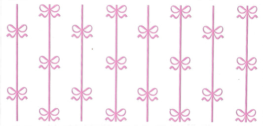#4007- Pink bow wallpaper style