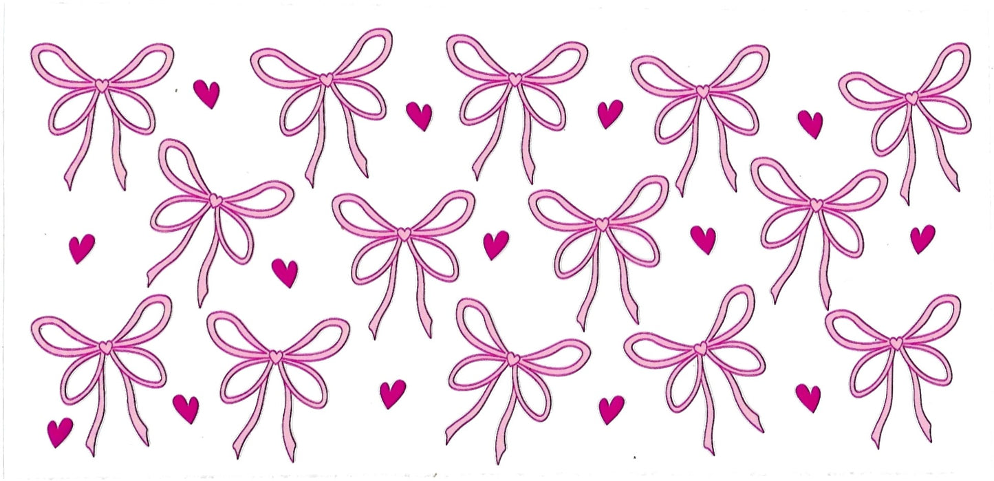 #4013-"Pink bows and hearts"
