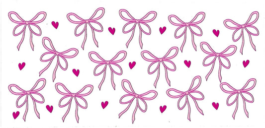 #4013-"Pink bows and hearts"