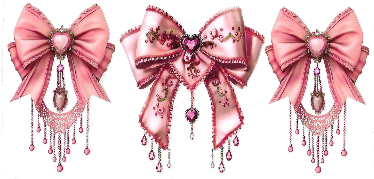#4017- Pink Western Bows