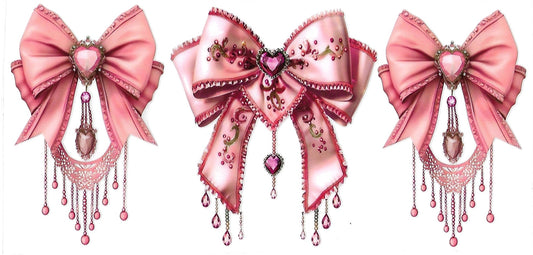 #4017- Pink Western Bows