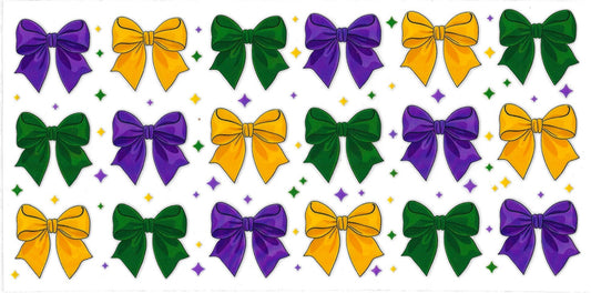 #4029- Mardi gras bows