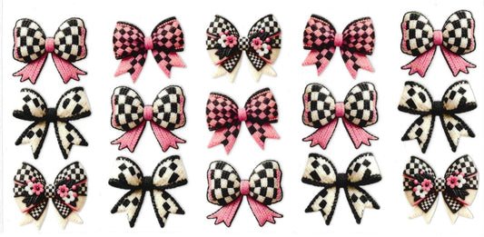 #4024- Checkered Bows
