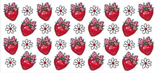 #2043- Strawberry with bows