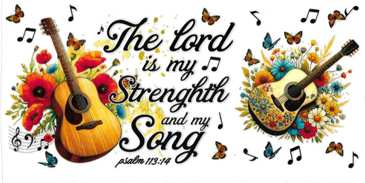 "The Lord is my Strength and my Song" -  cup wrap #234