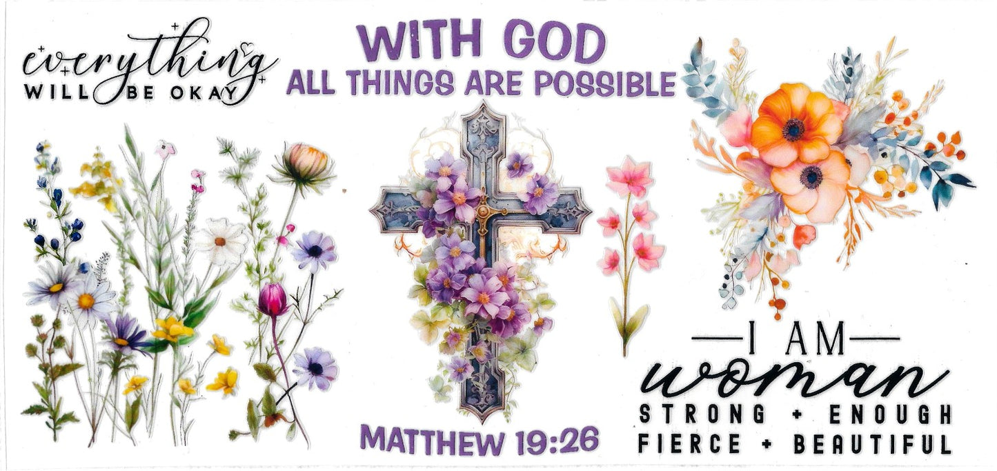#292- "With God all things are possible" (Purple)