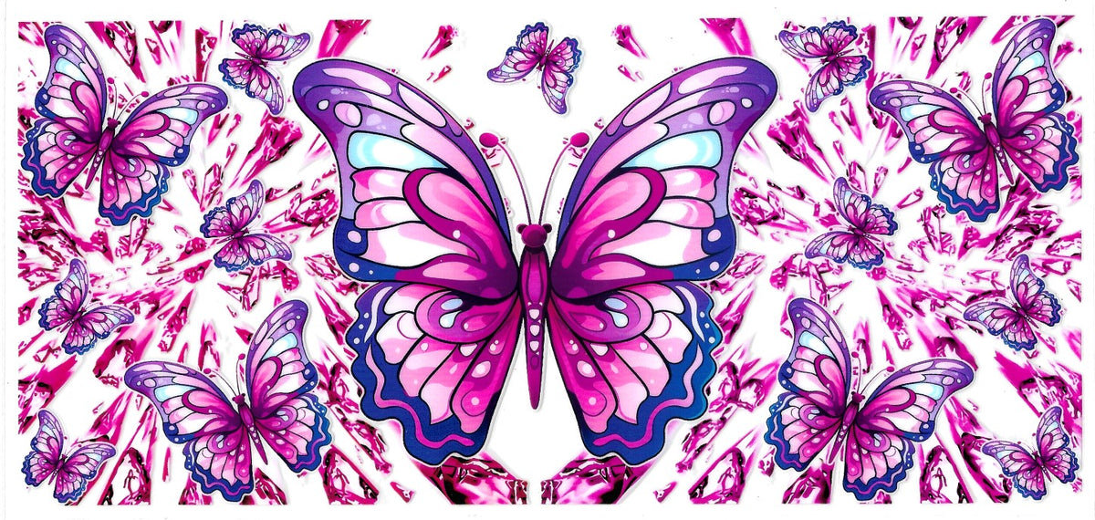 Purple explosion Butterfly -#229