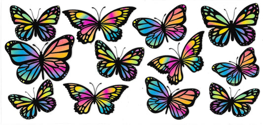 #323- Rainbow butterflies