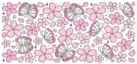 #330- Pink passion Butterflies