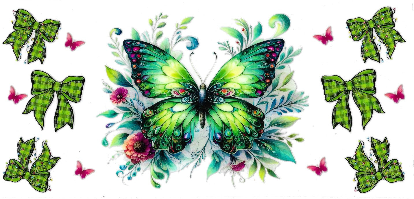 #334- Emerald Butterfly