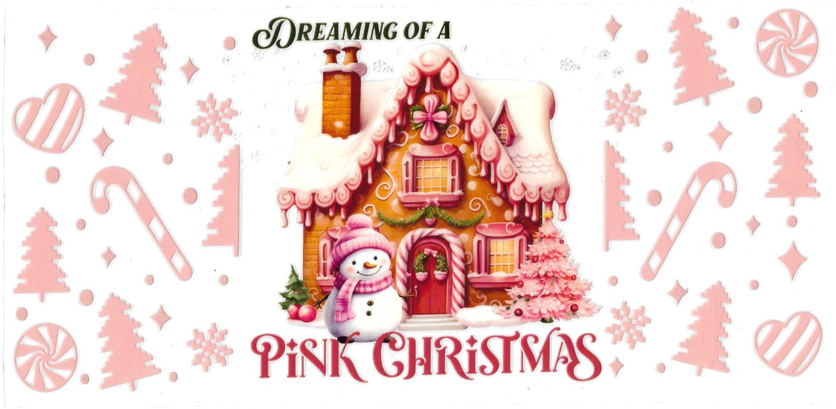 "Pink Christmas"- Cup wrap #215