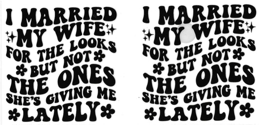 #621- "I married my wife for the looks"