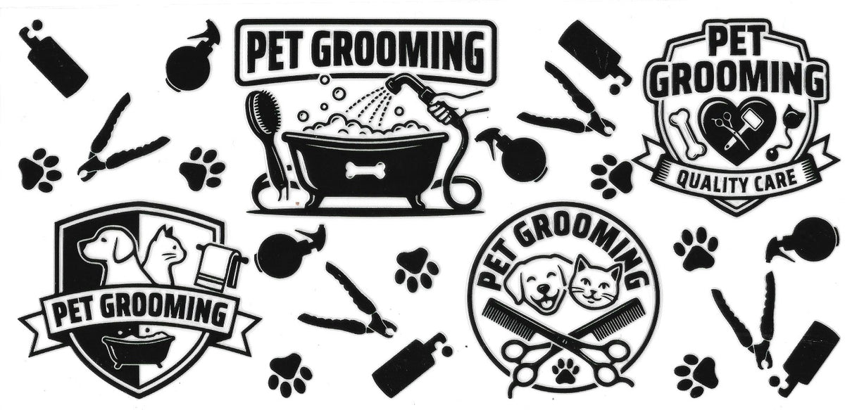 #6022- "Pet Grooming" (Black)