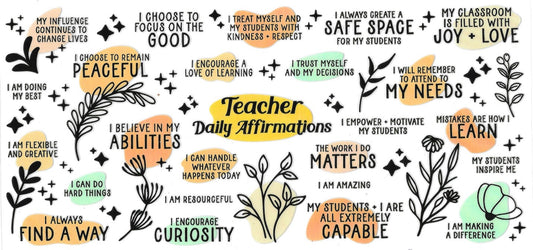 #6033- "Teacher Daily Affirmations"