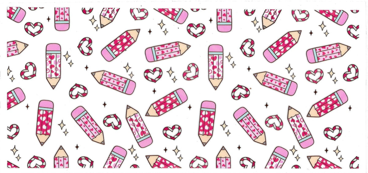 #6042- "Pencil hearts"