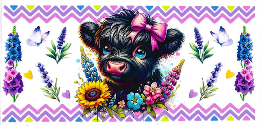 #426- "Black Highland cow"