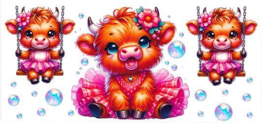 #441- "Baby cow- bubbles"