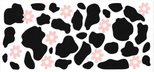 #444- "Cow spots & flowers"