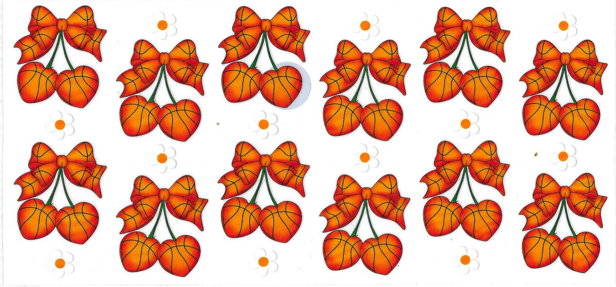 #250- "Basketball Bows/Hearts"