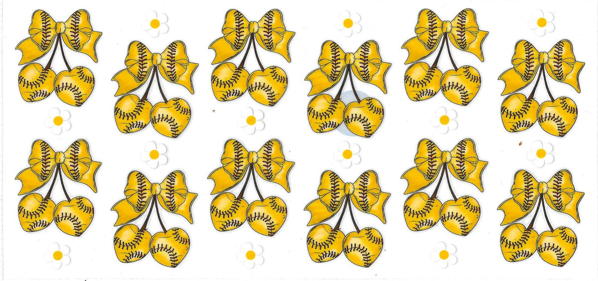 #252- Baseball Bows/Hearts