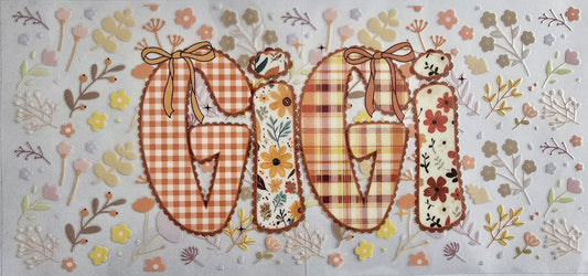 "GIGI" Flowers cup wrap- #254