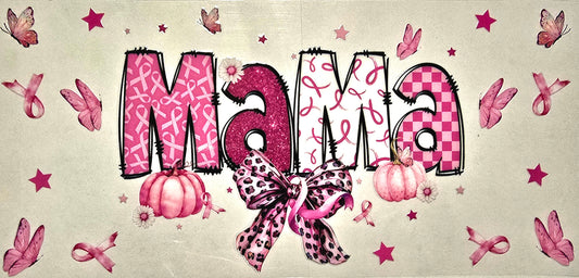 "Mama" Breast Cancer pumpkins- #261