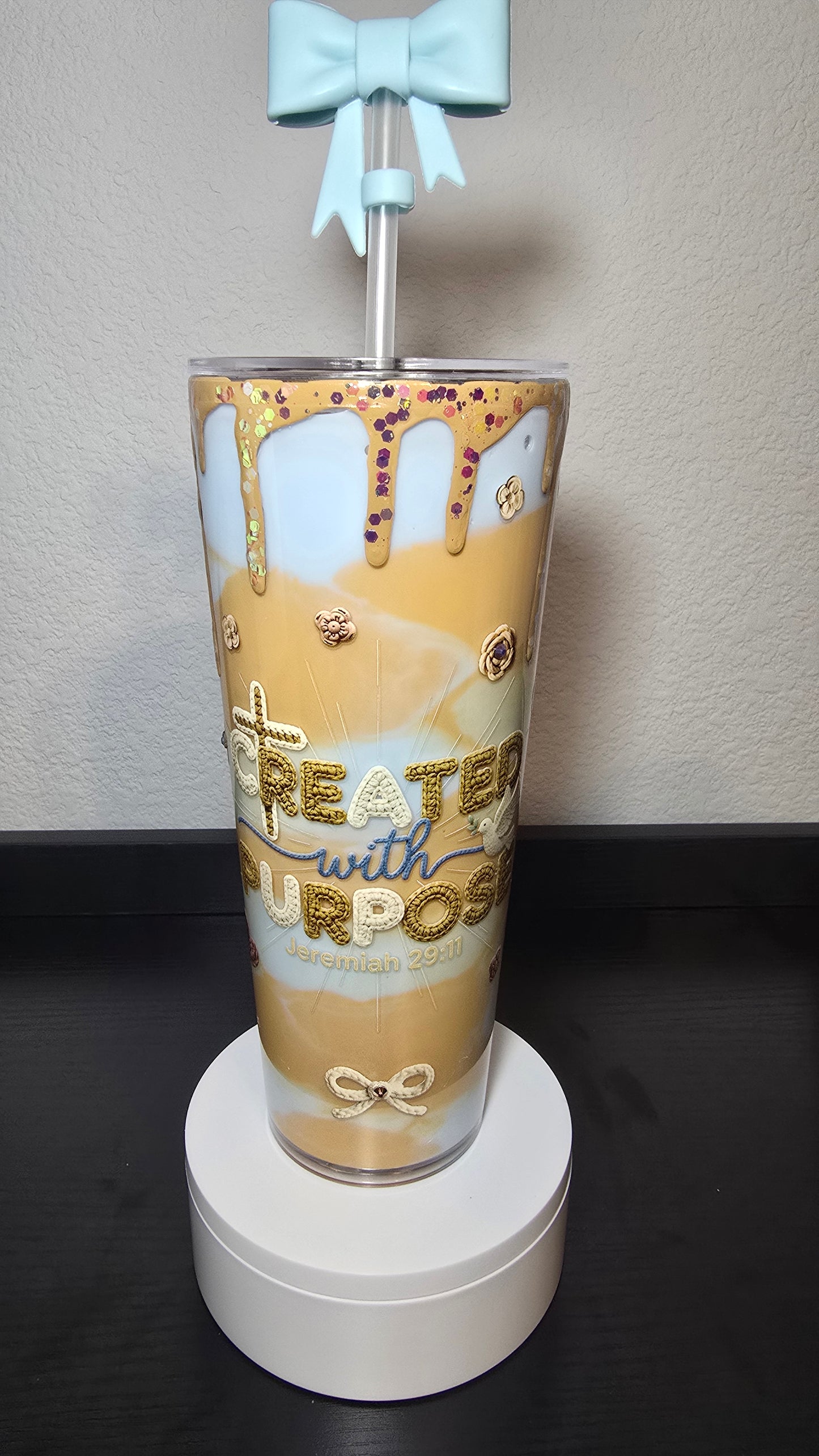 "Created with a Purpose" 24 oz Acrylic Tumbler