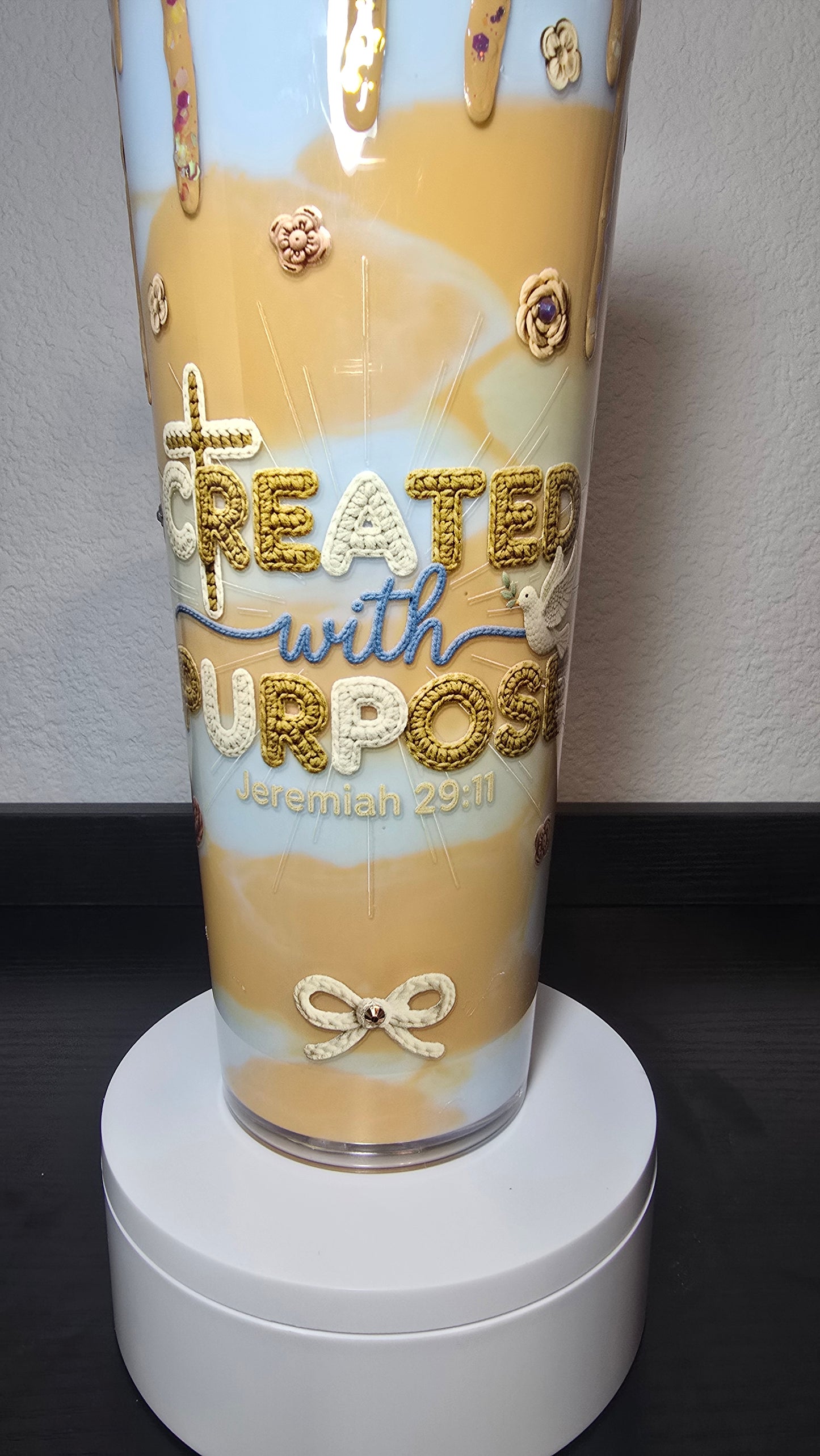 "Created with a Purpose" 24 oz Acrylic Tumbler