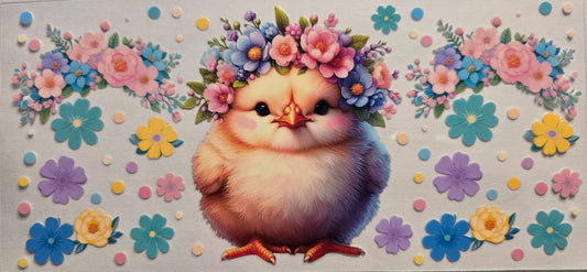 #625-Easter chick - Cup wrap/ decal