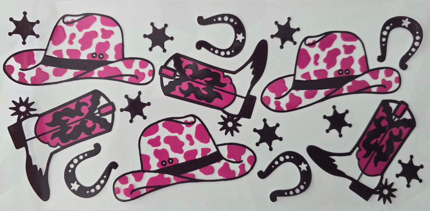#7005- Western cow print (pink)