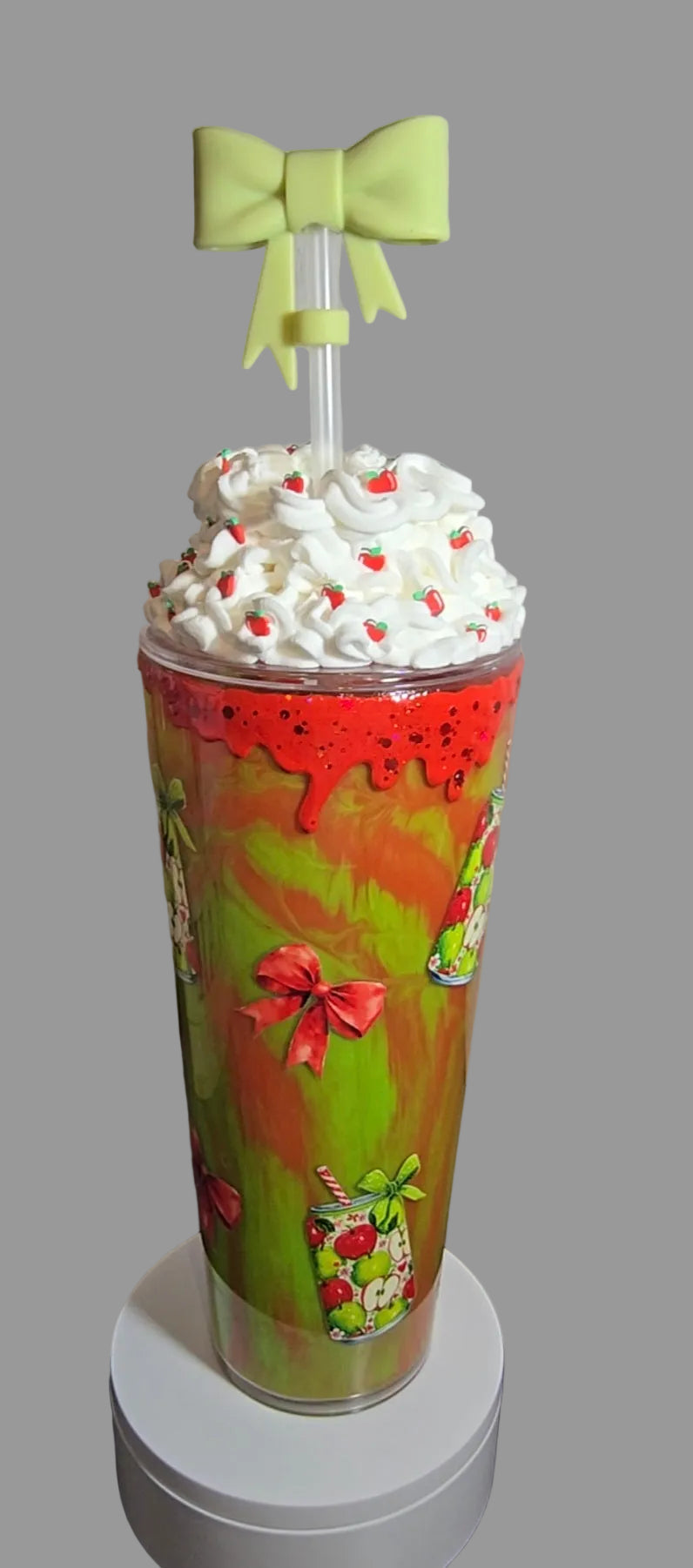 "Apple Blush & Bows"