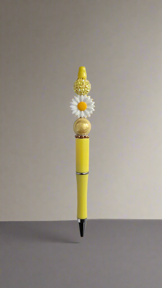 Yellow sunflower pen