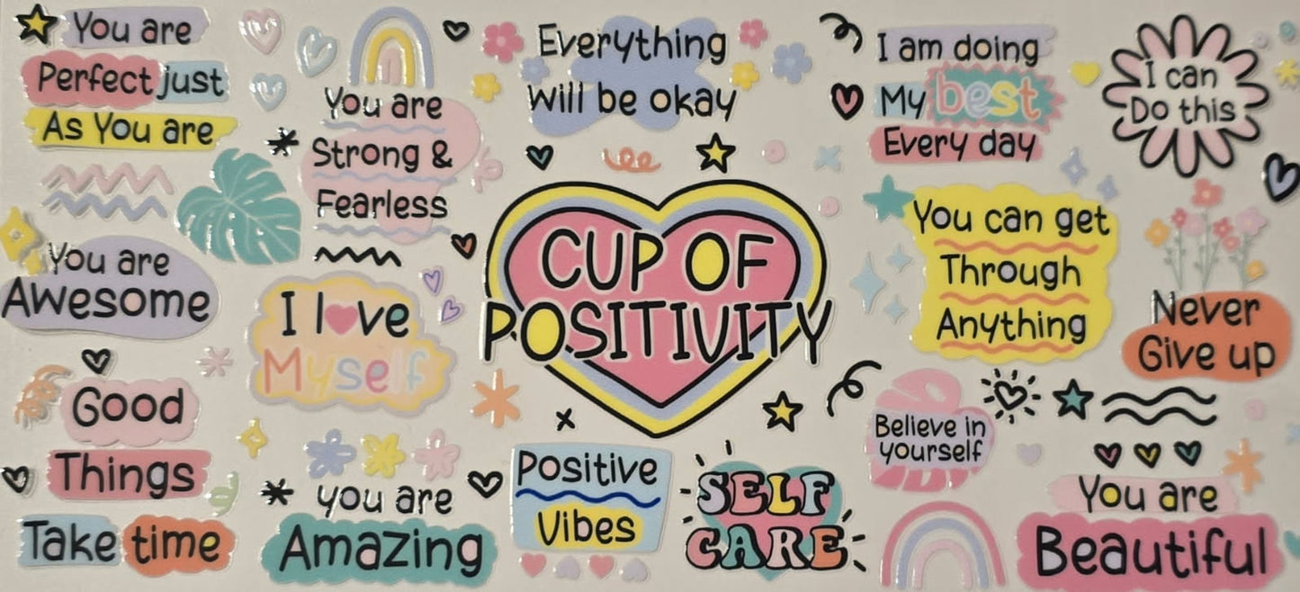 "Cup of Positivity" Cup wrap - #206