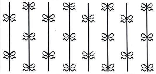 #4006- Black bow wallpaper style